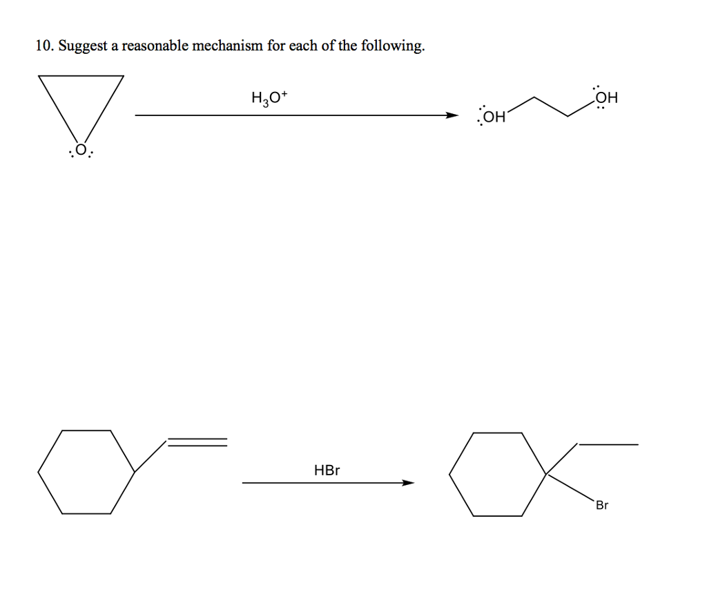 Solved Suggest A Reasonable Mechanism For Each Of The Chegg