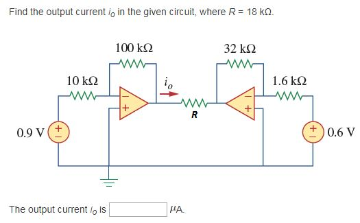 Solved Find The Output Current Io In The Given Circuit Chegg