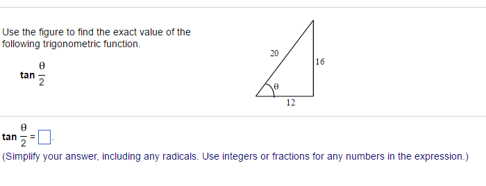 Solved Use The Figure To Find The Exact Value Of The Chegg