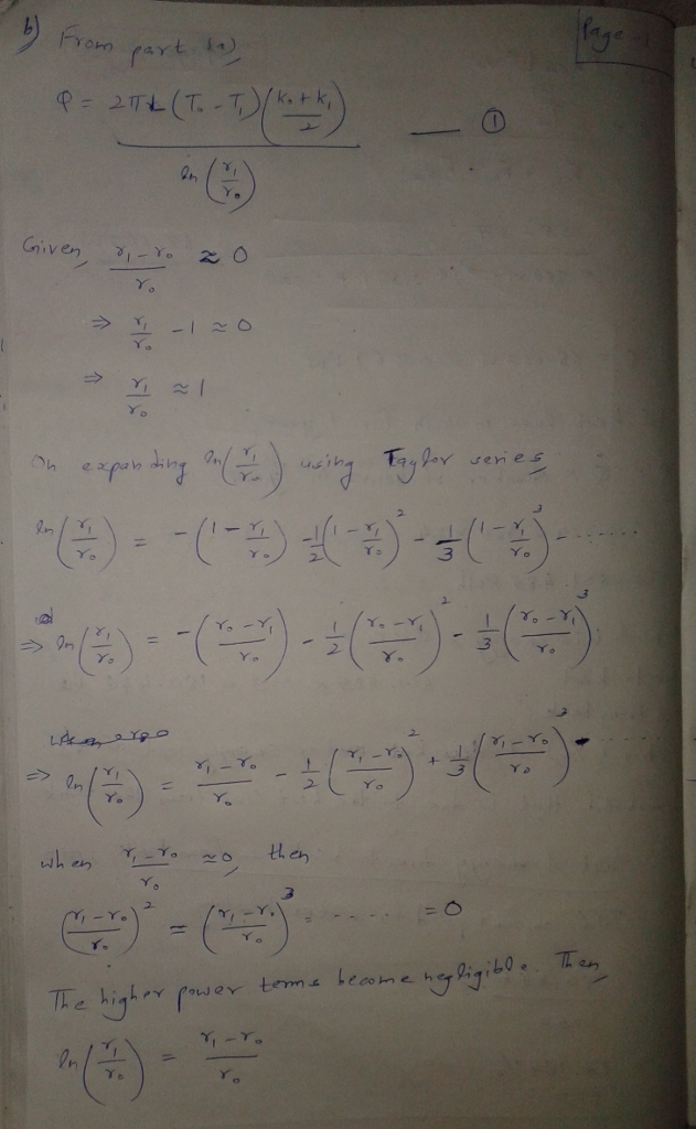 (Solved) - Heat Conduction In An Annulus (Fig. 10B.4). (a) Heat Is ...