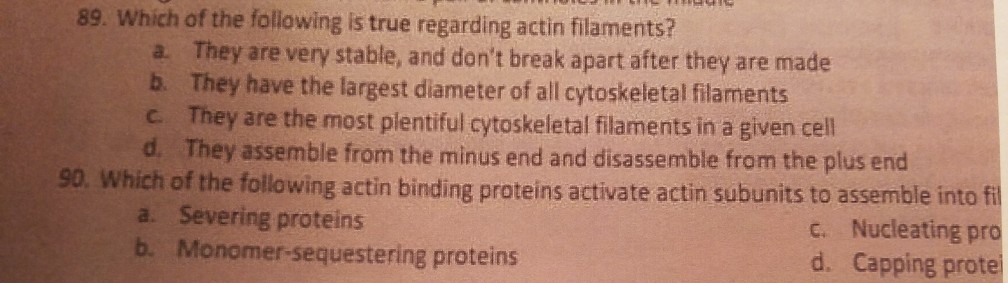 Solved CELL BIO Please Answer As Many As You Can I Need Chegg