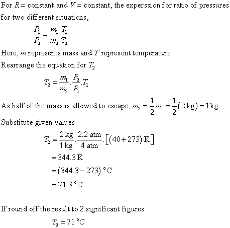 Solved A Rigid Tank Contains Kg Of An Ideal Gas At Atm And C