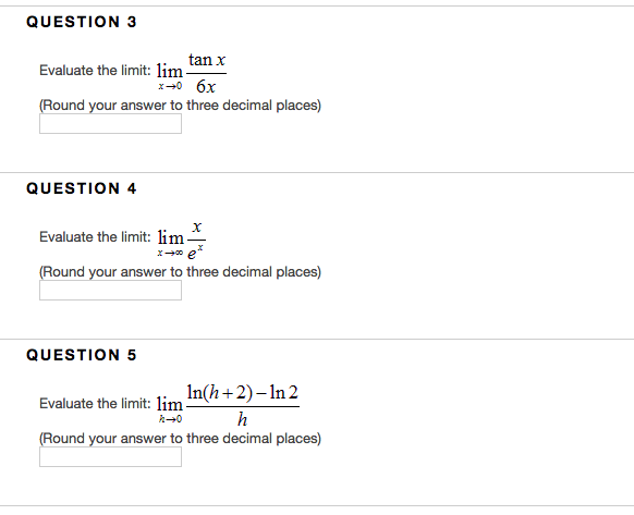 Solved Evaluate The Limit Lim X Rightarrow 0 Tan X 6x Chegg