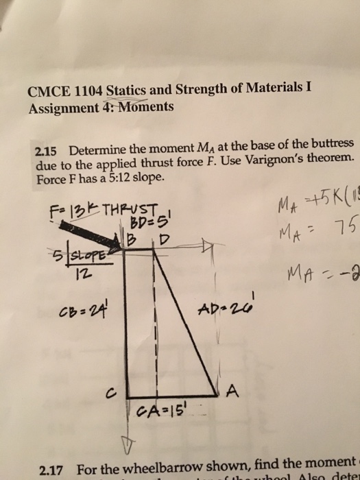 Solved Determine The Moment M Chegg