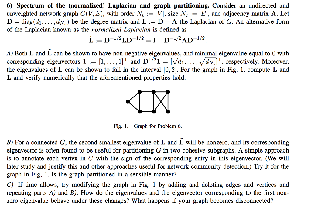 Solved Spectrum Of The Normalized Laplacian And Graph Chegg