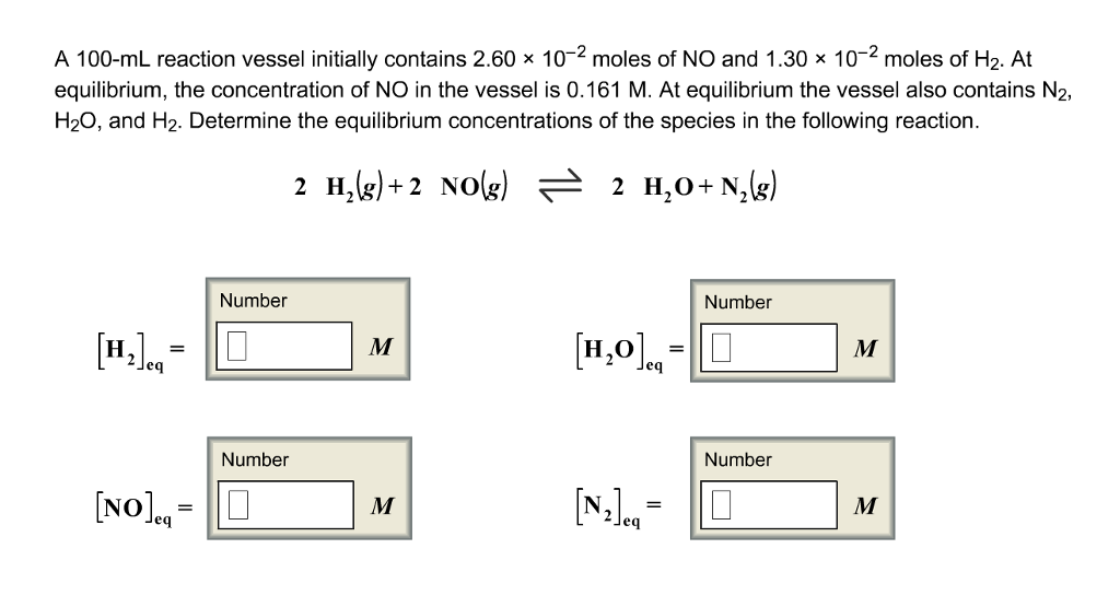 Solved A Ml Reaction Vessel Initially Contains X Chegg