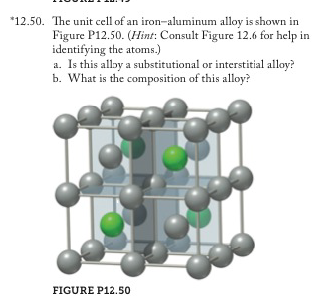 Solved The Unit Cell Of An Iron Aluminum Alloy Is Chegg