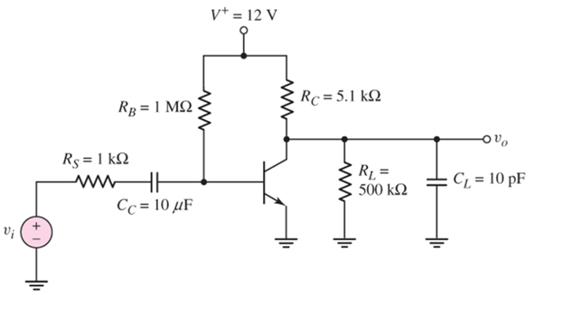 Solved Draw The Equivalent Circuit Of This Amplifier Resp 7873