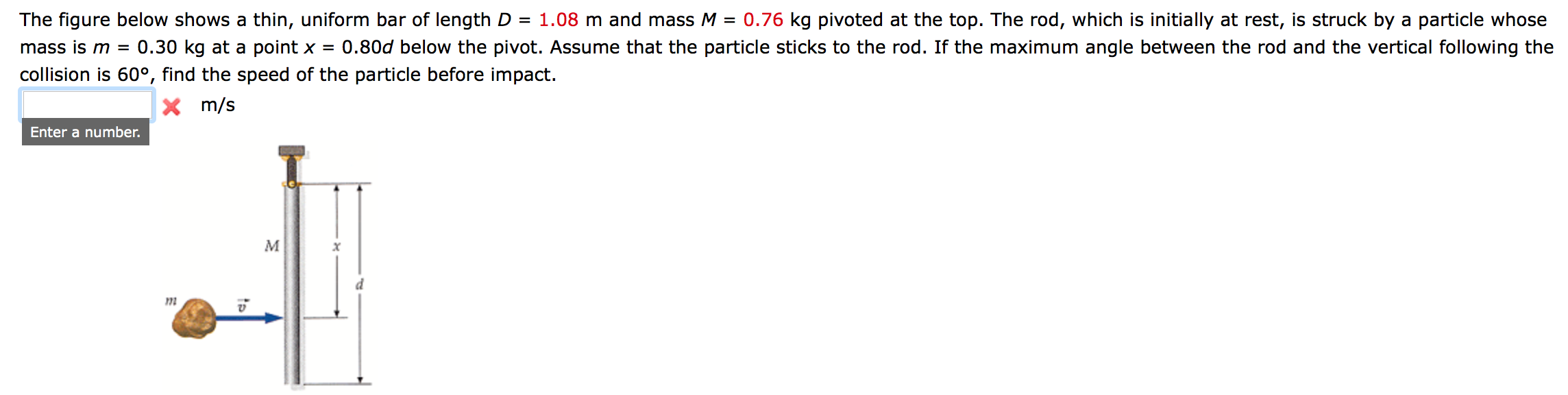 Solved The Figure Below Shows A Thin Uniform Bar Of Length Chegg