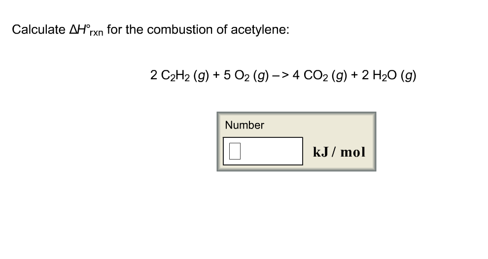 Solved Calculate Delta H Degree Rxn For The Combustion Of Chegg