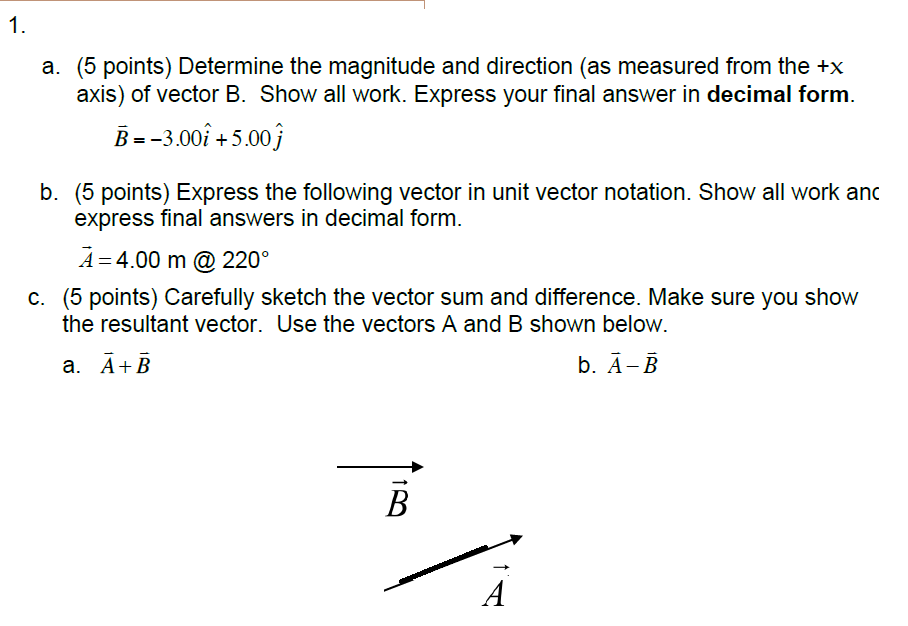 Solved Determine The Magnitude And Direction As Measured Chegg