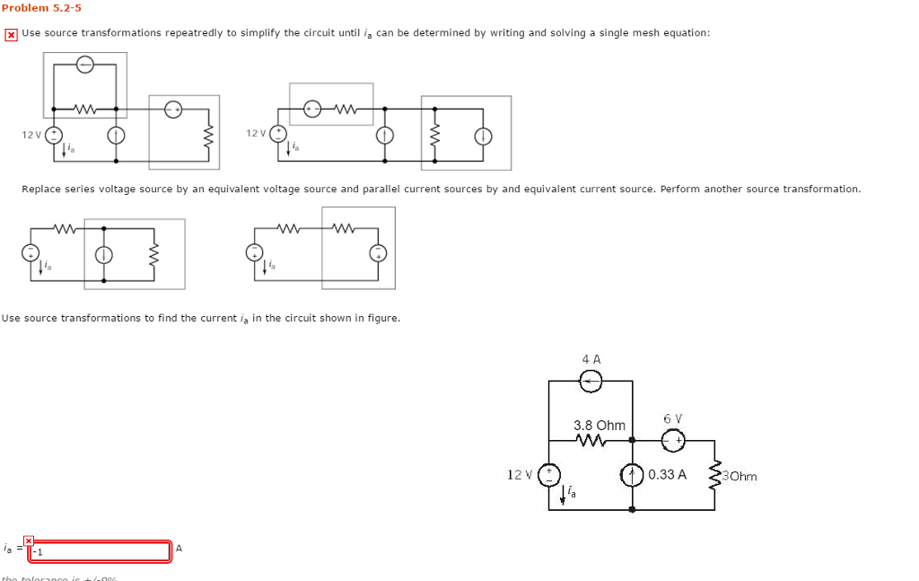 Solved Use Source Transformations Repeatredly To Simplify Chegg