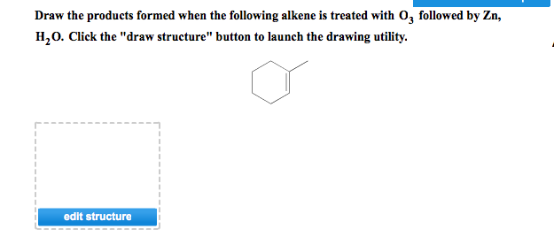 Solved Draw The Products Formed When The Following Alkene Is Chegg