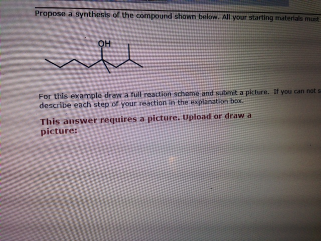 Solved Propose A Synthesis Of The Compound Shown Below All Chegg