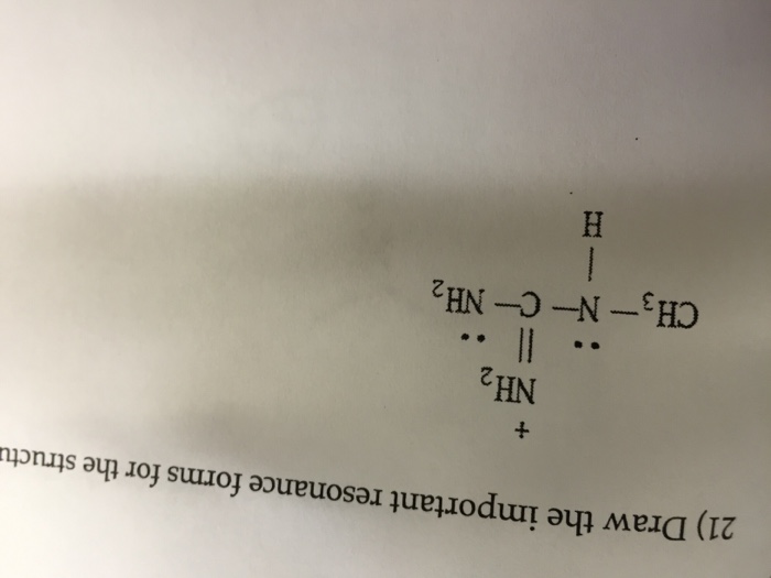 Solved Draw The Important Resonance Forms For The Chegg