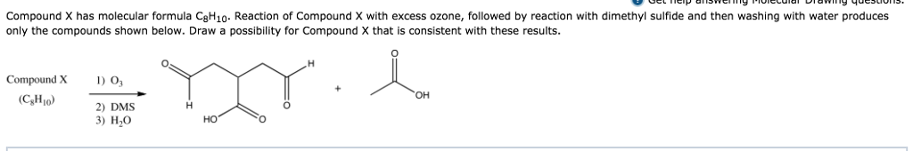 Solved Compound X Has Molecular Formula C H Reaction Of Chegg