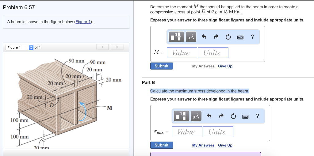 Solved Determine The Moment M That Should Be Applied To The Chegg