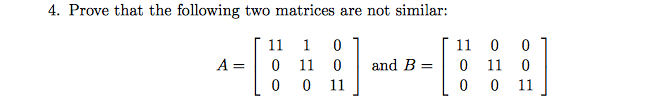 Solved 4 Prove That The Following Two Matrices Are Not Chegg