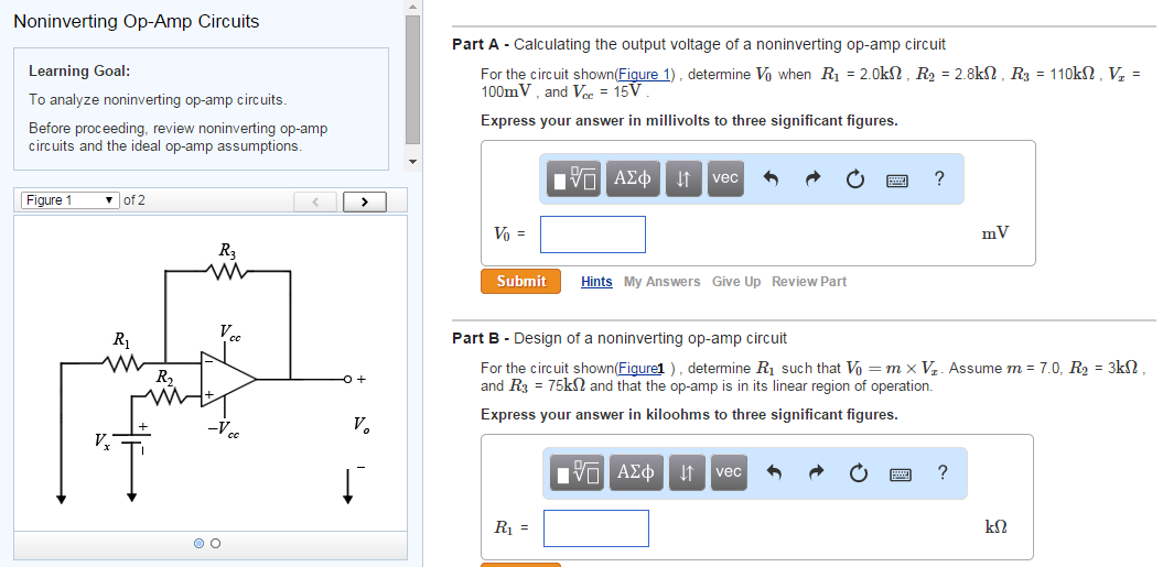 Solved Noninverting Op Circuits Learning Goal To Chegg