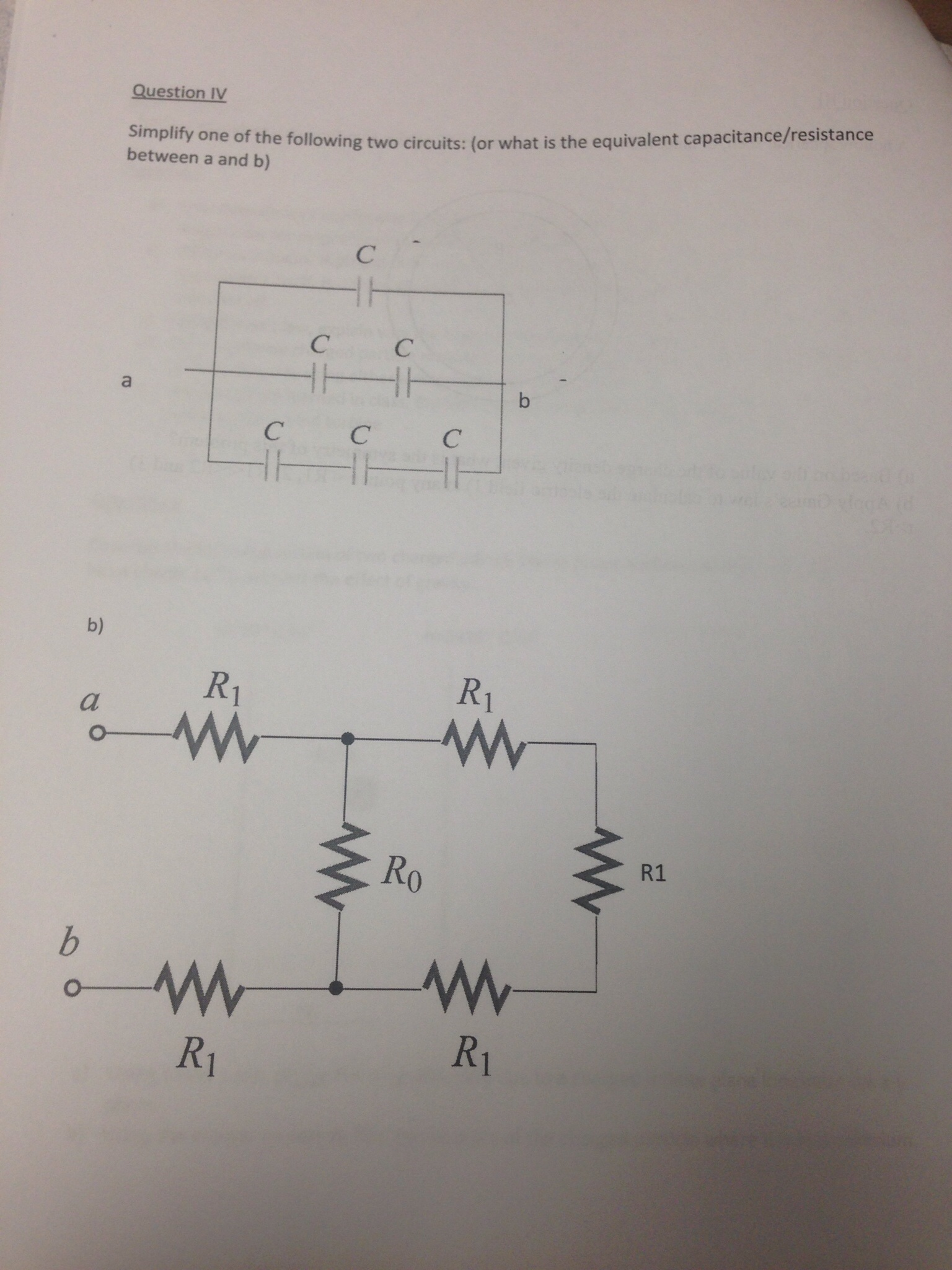 Solved Simplify One Of The Following Two Circuits Or What Chegg