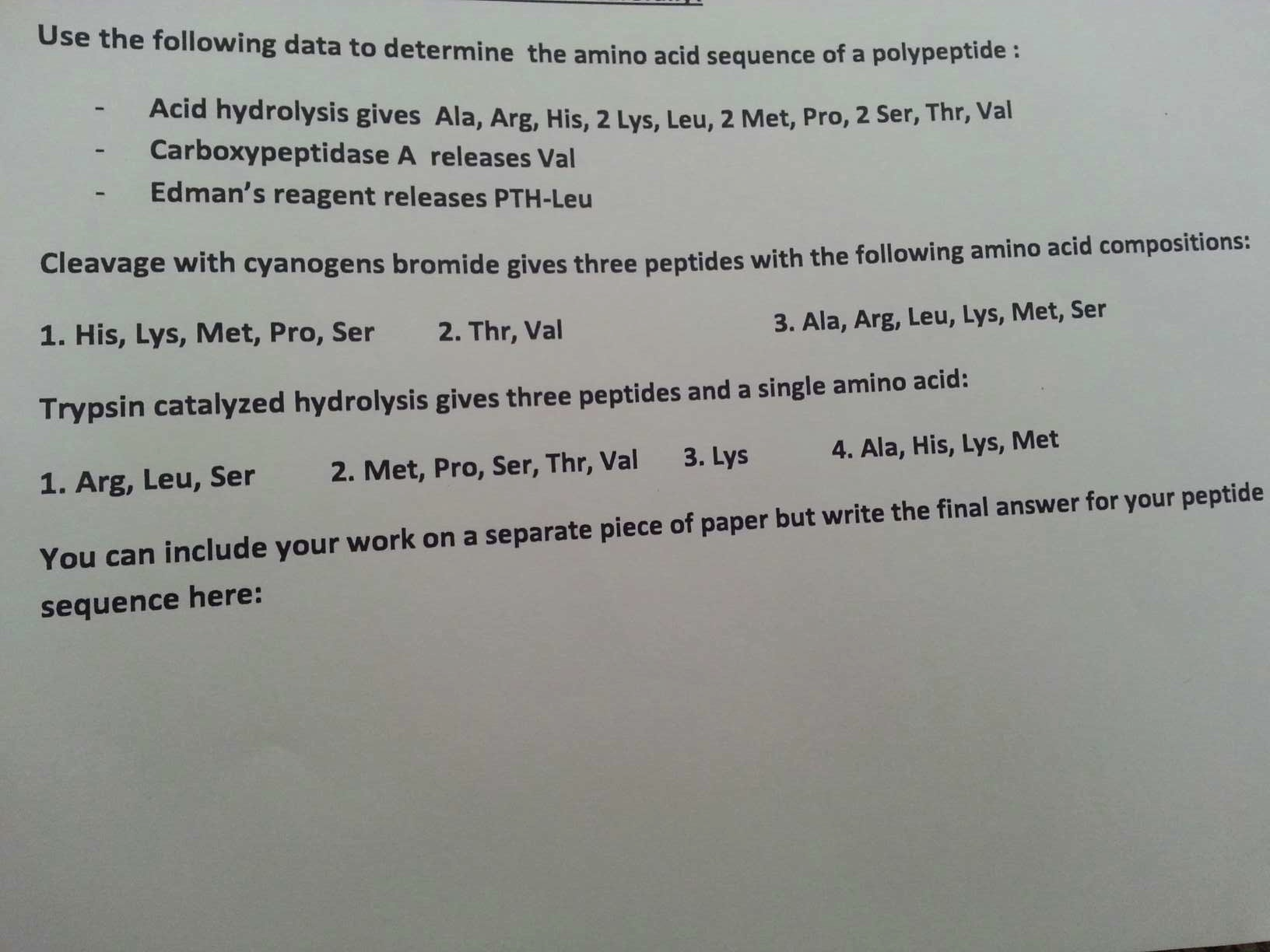 What is a peptide sequence image