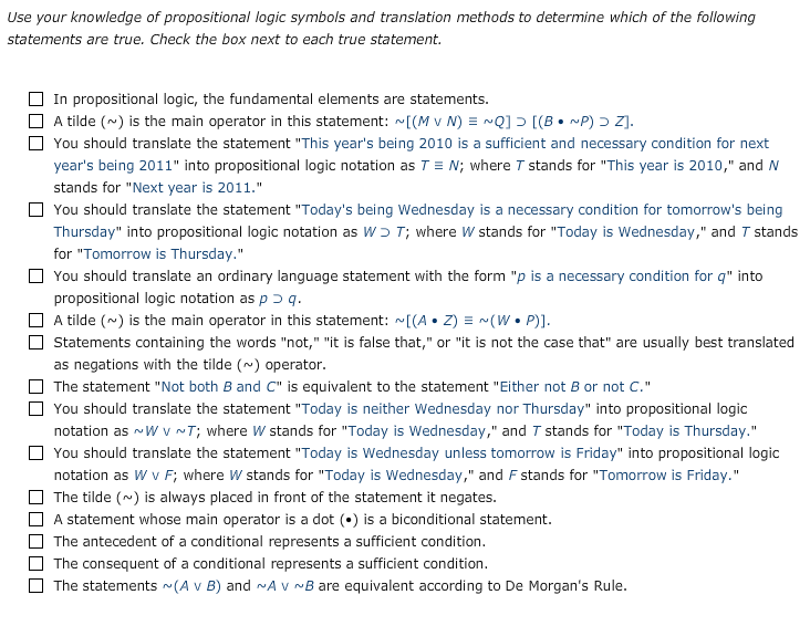 solved-use-your-knowledge-of-propositional-logic-symbols-chegg