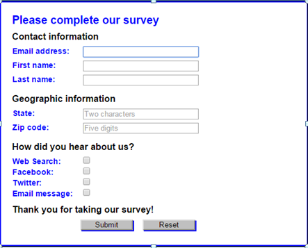 Simpatic Pentru A Da Permisiunea Nebu Survey Form Html Fel N Orice