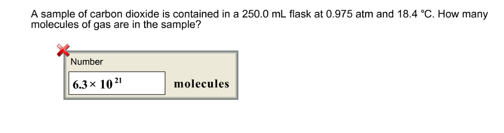 Solved A Sample Of Carbon Dioxide Is Contained In A 250 0 ML Chegg