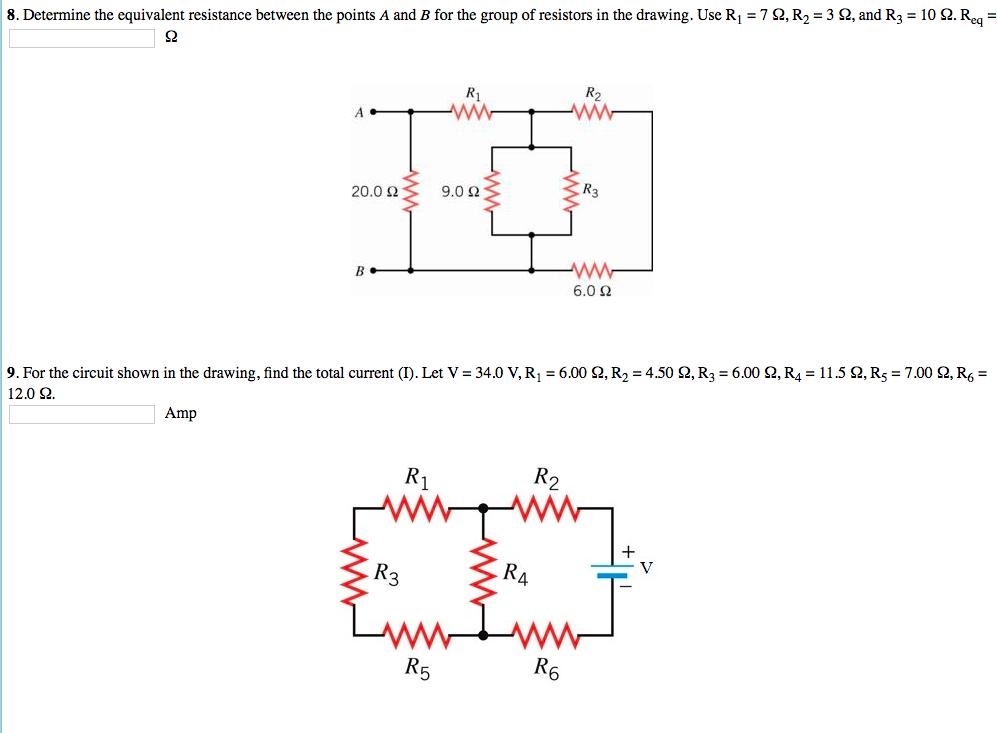 Solved Determine The Equivalent Resistance Between The Chegg