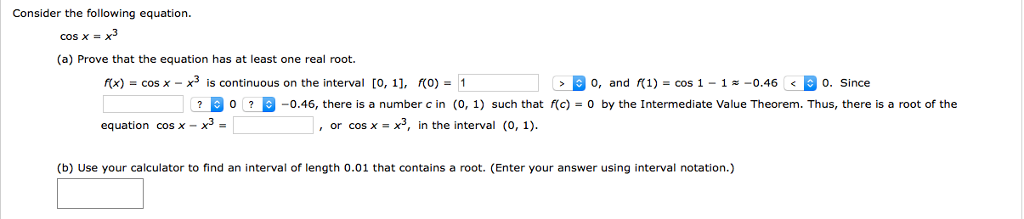 Solved Consider The Following Equation Cos X X 3 A Chegg