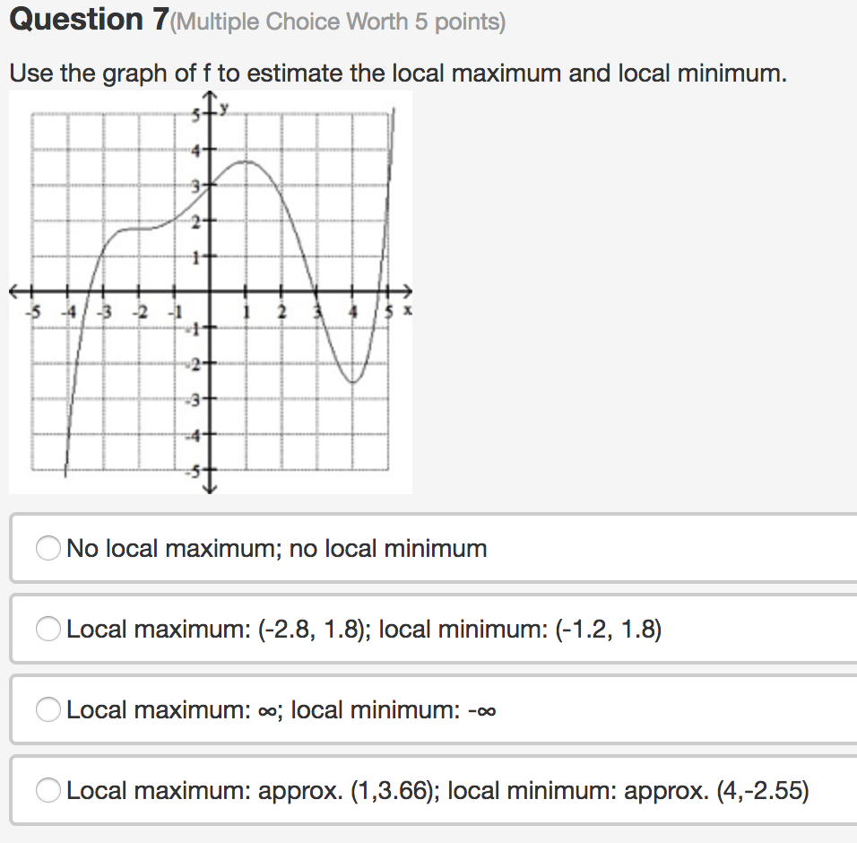 Solved Question Multiple Choice Worth Points Use The Chegg