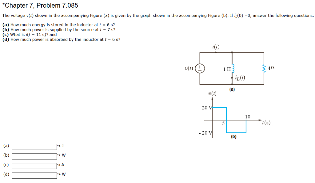 Solved Chapter 7 Problem 7 085 The Voltage V T Shown In Chegg