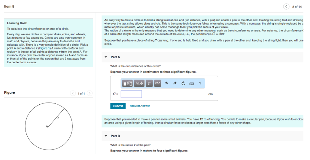 Solved Item 8 8 Of 14 An Easy Way To Draw A Circle Is To Chegg