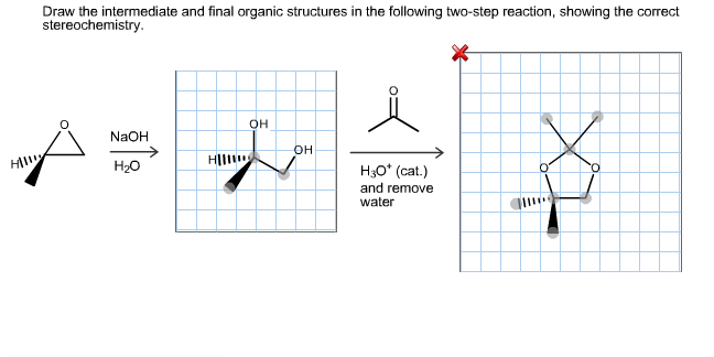 Draw The Intermediate And Final Organic Structures In The Following Two