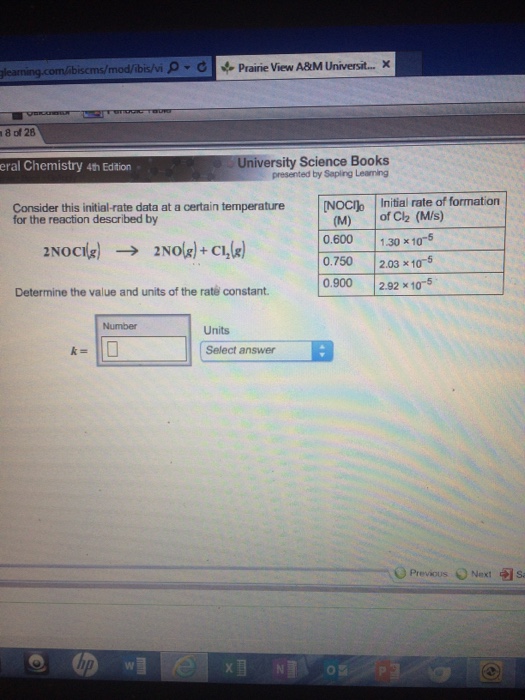 Solved Consider This Initial Rate Data At A Certain Chegg