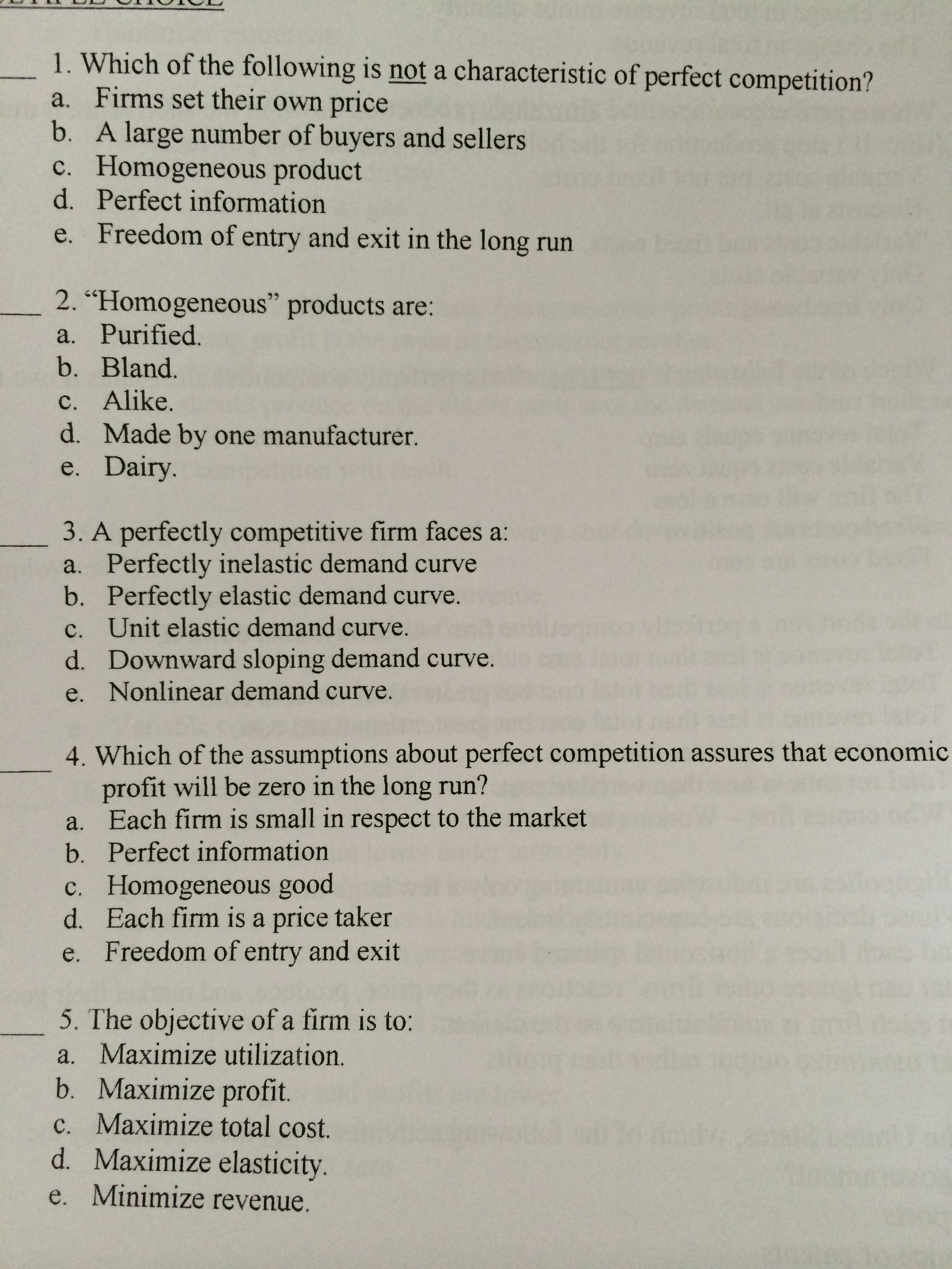 Solved Which Of The Following Is Not A Characteristic Of