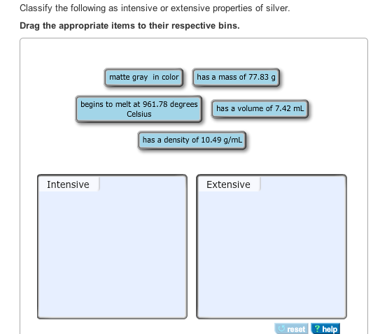 What is the difference between intensive and extensive properties?