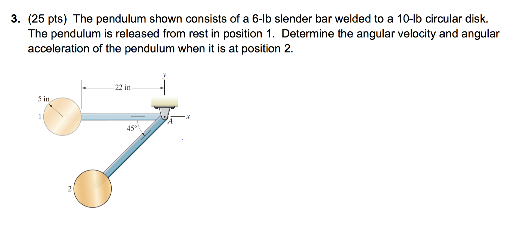 The Pendulum Shown Consists Of A 6 Lb Slender Bar Chegg