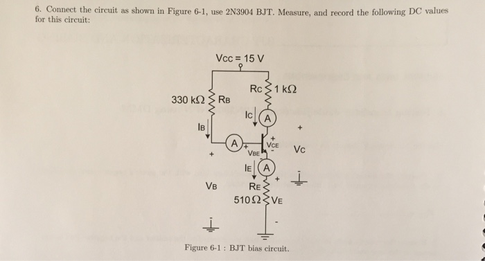 Solved 6 Calculate The DC Operating Point For The Circuit Chegg