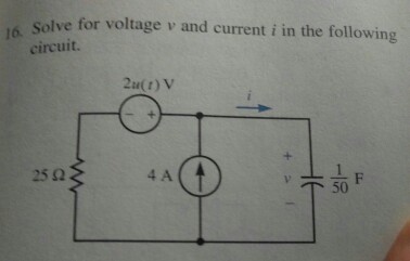 Solved Solve For Voltage V And Current I In The Following Chegg