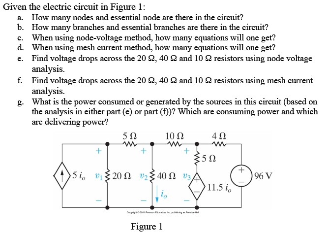 Given The Electric Circuit In Figure A How Many Chegg