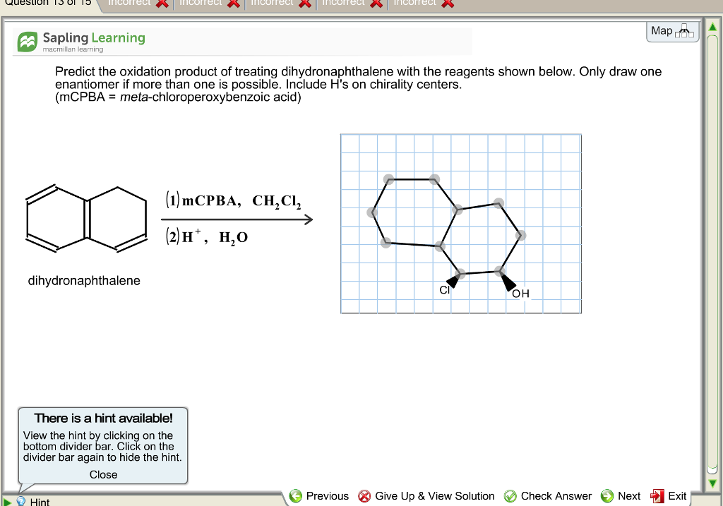 Solved Map Sapling Learning Macmillan Learning Predict Th 9279