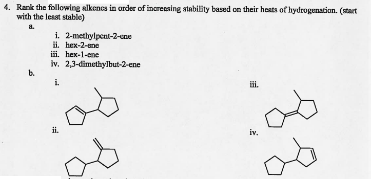 What is alkene stability?