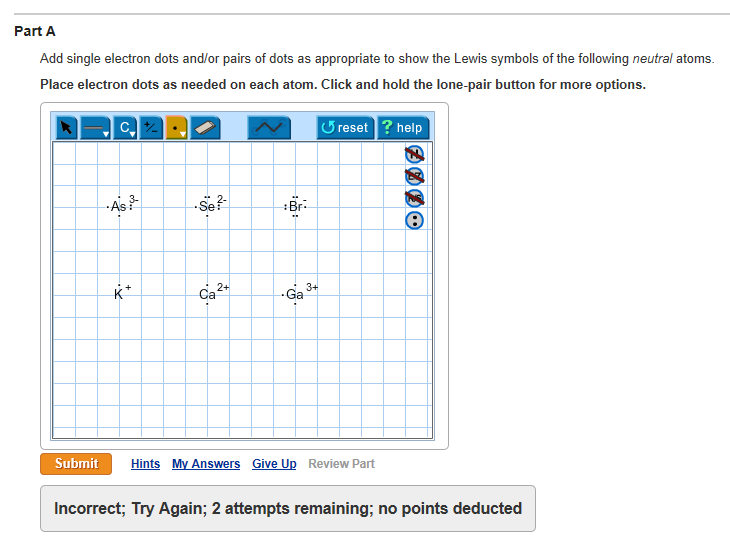 Solved Add Single Electron Dots And Or Pairs Of Dots As Chegg