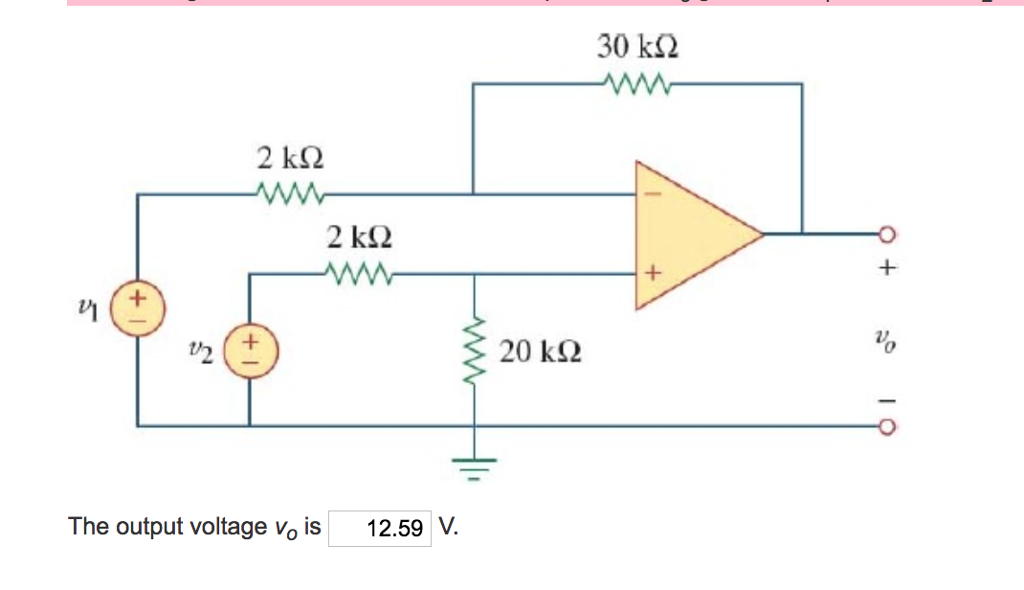 Solved The Circuit Given Below Is For A Difference Chegg