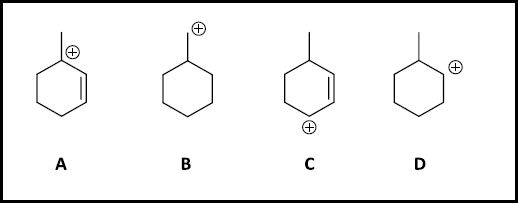 Solved: Rank The Following Carbocations In Terms Of Increa ...
