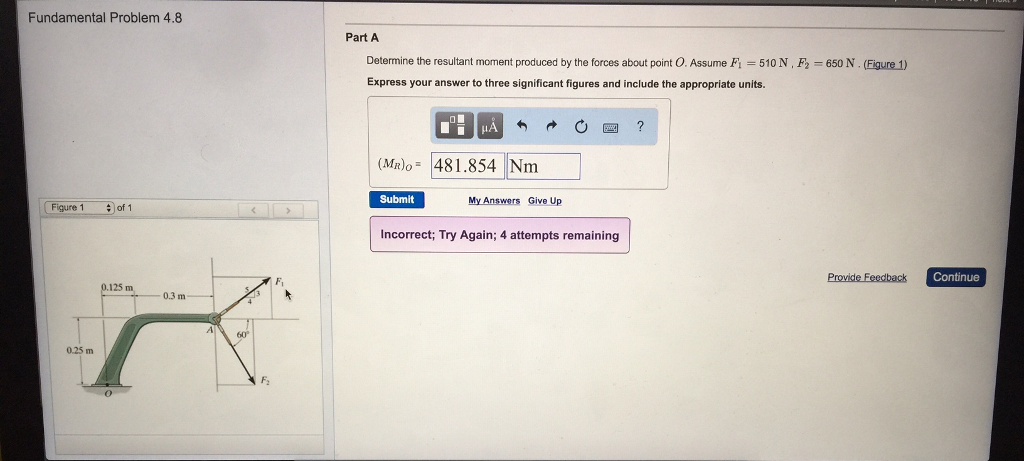 Solved Determine The Resultant Moment Produced By The Forces Chegg