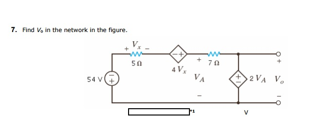 Solved Find V O In The Network In The Figure Chegg