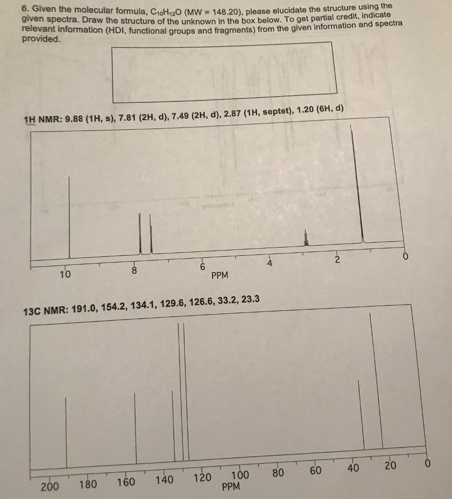 Solved Organic Chemistry Help Given The Molecular Formula Chegg