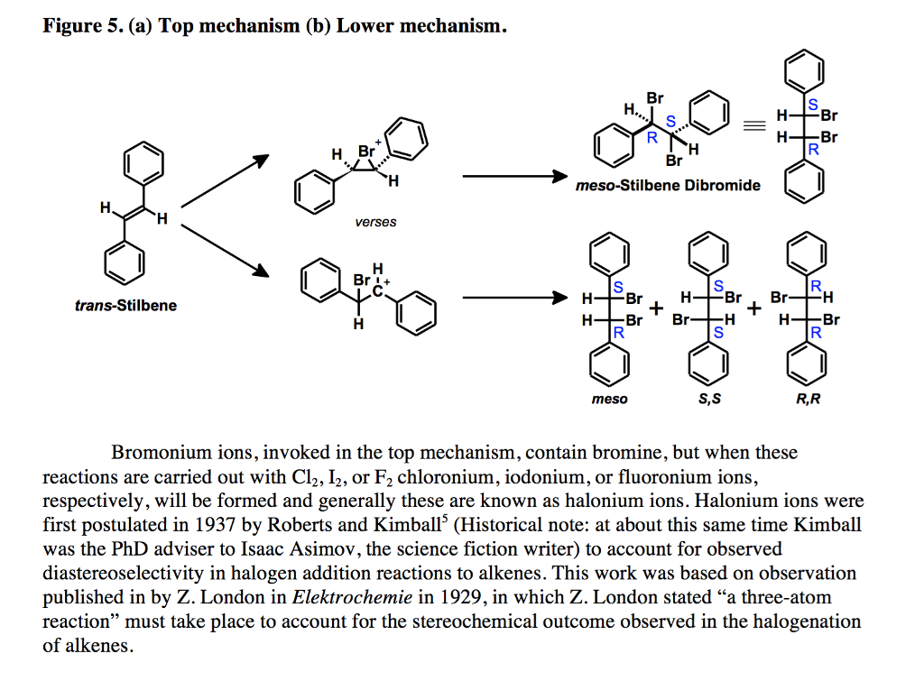 Bromination Mechanism Of Trans Stilbene